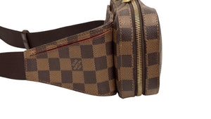 Louis Vuitton Geronimo Waist Bag Damier Ebene Gold-tone