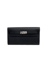 将图片加载到图库查看器，Hermes Kelly To Go Black Epsom Leather Palladium Hardware
