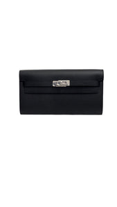 Hermes Kelly To Go Black Epsom Leather Palladium Hardware