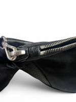 Load image into Gallery viewer, Prada Tessuto Leather and Nylon Baguette - Black, Silver-tone Hardware
