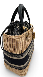 将图片加载到图库查看器，Christian Dior Lady Dior Natural Wicker - Medium
