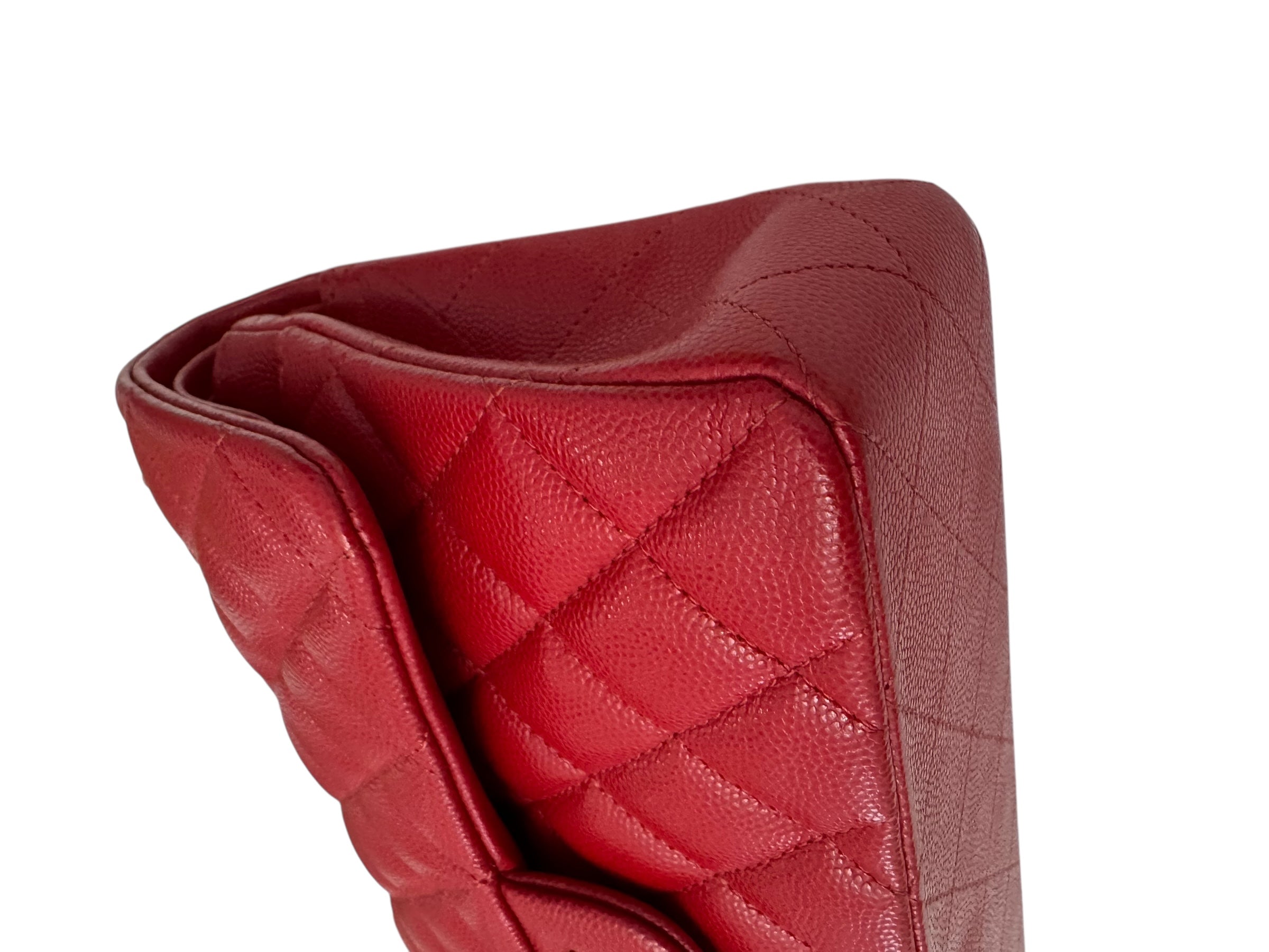 Chanel Timeless Classic Small 19B True Red Caviar Gold-tone Hardware