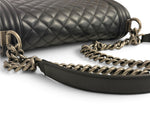 Charger l'image dans la galerie, Chanel Leboy Old Medium Black Calfskin, Ruthenium Hardware
