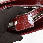 Charger l&#39;image dans la galerie, Christian Dior Lady Dior Medium Bordeaux Patent Silver-tone Hardware
