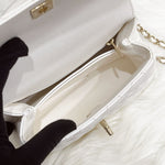 Load image into Gallery viewer, Chanel Coco Handle Mini White Caviar Gold-tone Hardware
