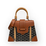 Charger l&#39;image dans la galerie, Goyard Saigon PM Tan/Black Gold-Tone Hardware
