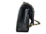 Charger l&#39;image dans la galerie, Chanel Timeless Classic Medium Double Flap Black Lambskin Gold Hardware
