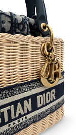 将图片加载到图库查看器，Christian Dior Lady Dior Natural Wicker - Medium
