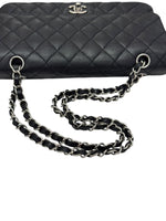 Load image into Gallery viewer, Chanel Timeless Classic Medium M/L Black Caviar Silver-tone Hardware
