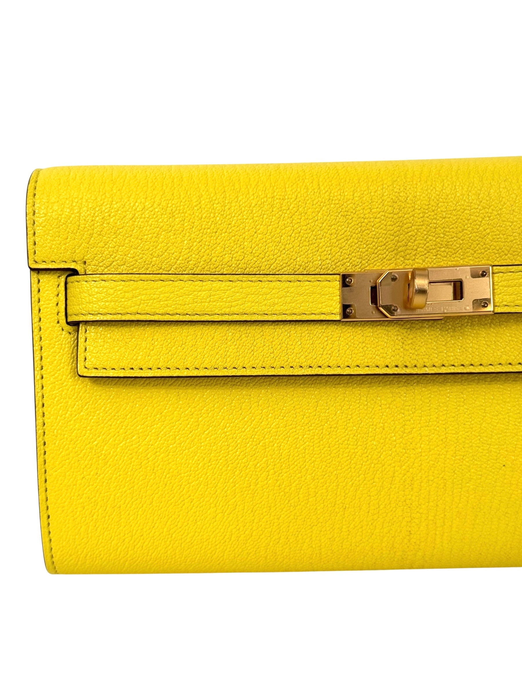 Hermes Kelly To Go Chevre 24kt Gold-plated Hardware