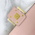 Load image into Gallery viewer, Fendi Medium Nappa FF 1974 Embossed Baguette Rose Pink, Gold-tone Hardware
