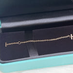 将图片加载到图库查看器，Tiffany &amp; Co Smile Bracelet Diamonds Rose Gold

