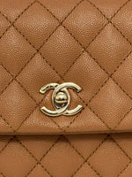 Charger l'image dans la galerie, Chanel Coco Handle Mini 21P Caramel Caviar Gold-tone Hardware
