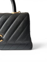 Load image into Gallery viewer, Chanel Coco Handle Mini, Black Caviar Leather Gold-tone Hardware
