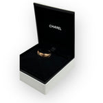 将图片加载到图库查看器，Chanel Coco Crush Quilted Ring, Beige/Pink Gold
Size 58EU/8.5US, Small (Middle) Version
