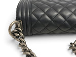 Charger l'image dans la galerie, Chanel Leboy Old Medium Black Calfskin, Ruthenium Hardware
