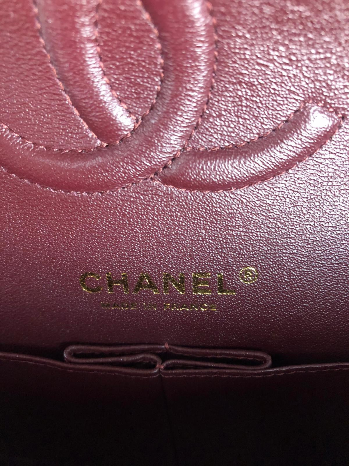 Chanel Timeless Classic Medium Double Flap Black Lambskin Gold Hardware