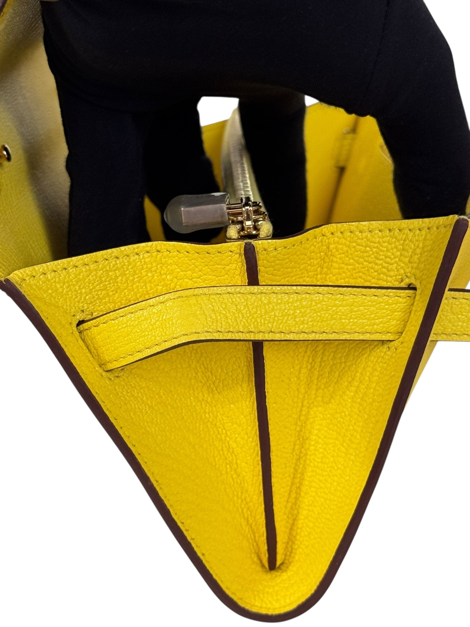 Hermes Kelly To Go Chevre 24kt Gold-plated Hardware