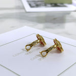 Charger l&#39;image dans la galerie, Van Cleef and Arpels Vintage Alhambra 1 Motif Earrings - Vca
