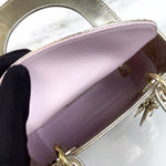 Load image into Gallery viewer, Christian Dior Lady Dior Mini Karung Leather Gold
