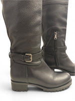 Load image into Gallery viewer, PRADA Knee-High Riding Boots, Black, Womens 7
