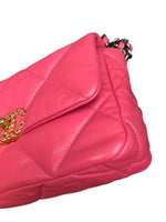 将图片加载到图库查看器，Chanel19 Pink Goatskin Mixed Hardware Small
