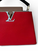 Load image into Gallery viewer, Louis Vuitton LV Capucine BB - Red, Blue, Taupe, Silver-tone Hardware
