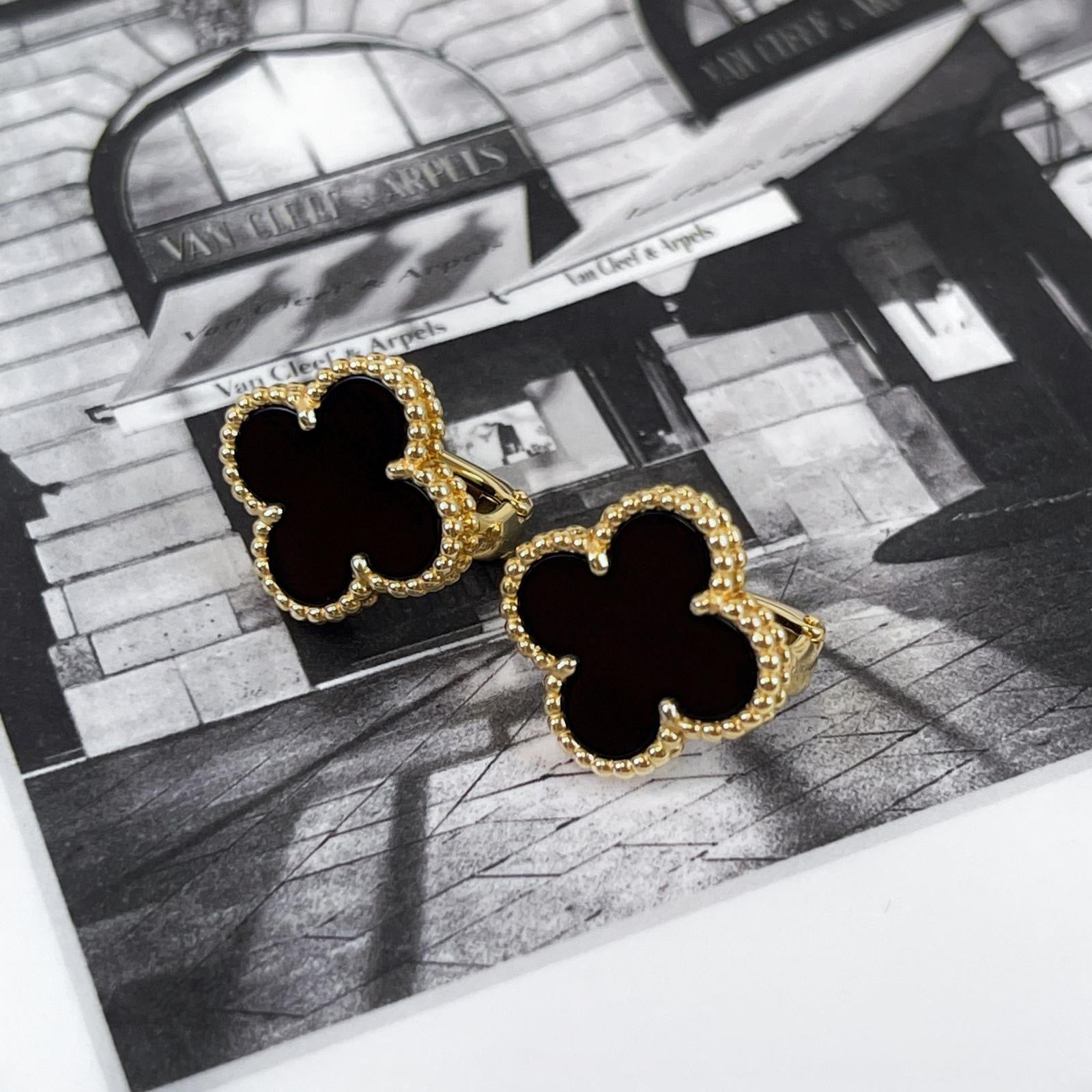 Van Cleef and Arpels Vintage Alhambra Earrings VCA