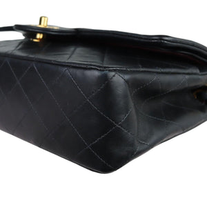 Chanel Timeless Classic Medium - Vintage. Black Diamond Quilted Lambskin, 24kt Gold-plated Hardware