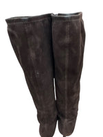 将图片加载到图库查看器，Stuart Weitzman Brown Suede Leather Boots, Size 6 EU
