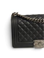 Charger l'image dans la galerie, Chanel Leboy Old Medium Black Calfskin, Ruthenium Hardware
