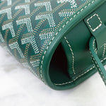 Load image into Gallery viewer, Goyard Belvedere PM Green Goyardine Canvass Palladium Hardware
