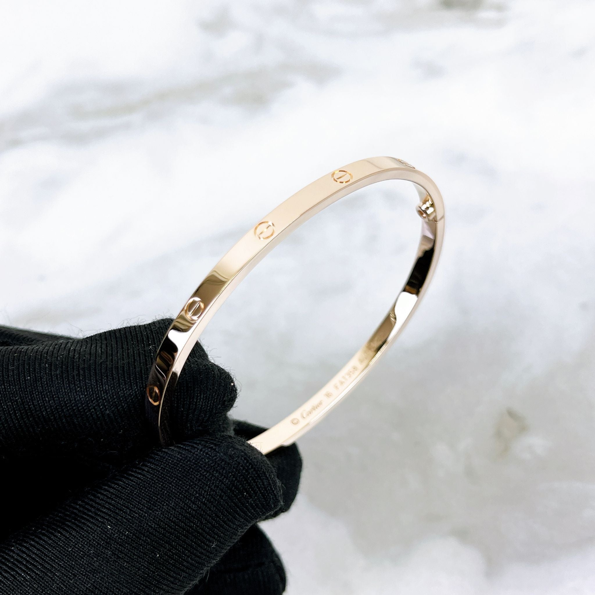 Cartier Love Bracelet, Small Model Rose Gold Size 16