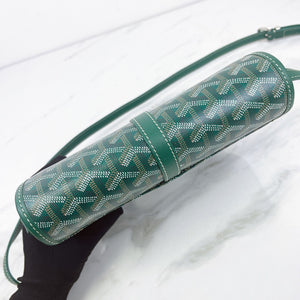 Goyard Belvedere PM Green Goyardine Canvass Palladium Hardware