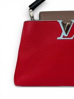 Load image into Gallery viewer, Louis Vuitton LV Capucine BB - Red, Blue, Taupe, Silver-tone Hardware
