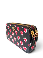 将图片加载到图库查看器，Prada Double Zip Wallet on Chain
