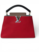 Load image into Gallery viewer, Louis Vuitton LV Capucine BB - Red, Blue, Taupe, Silver-tone Hardware
