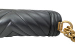 将图片加载到图库查看器，Chanel Leboy Old Medium Black Calfskin Gold-tone Hardware
