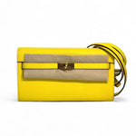 将图片加载到图库查看器，Hermes Kelly To Go Chevre 24kt Gold-plated Hardware
