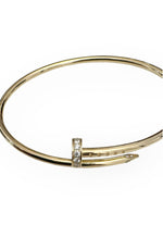 Load image into Gallery viewer, Cartier Juste Un Clou Bracelet, Small Model, 20 Brilliant-Cut Diamonds Yellow Gold, size 16 JUC
