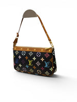 Charger l'image dans la galerie, Louis Vuitton x Takashi Murakami Monogram Multicolore Pochette Accessoires - Black
