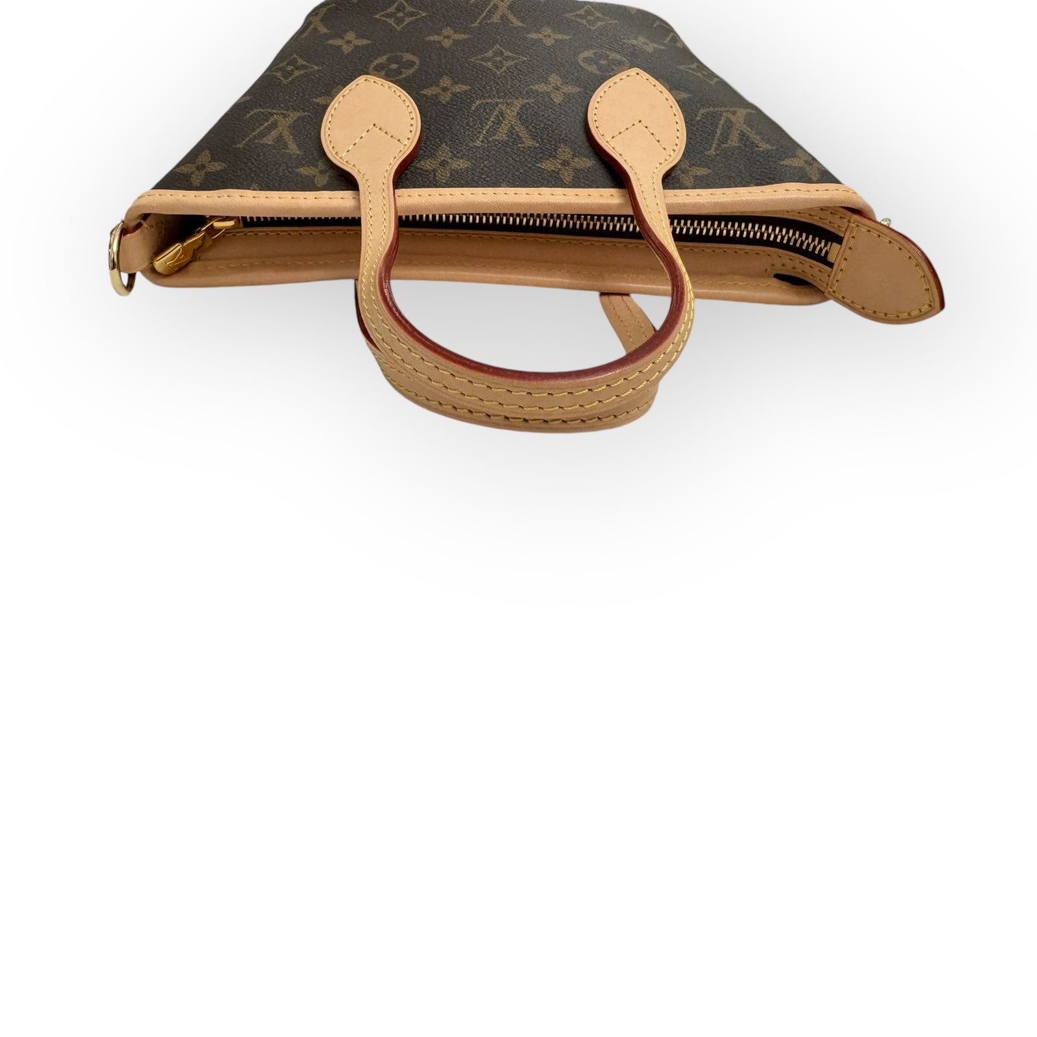 Louis Vuitton LV Neverful BB Beige Classic Monogram, Gold-tone Hardware