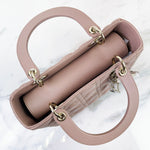 Charger l&#39;image dans la galerie, Christian Dior Lady Dior Medium French Pink Gold-tone Hardware
