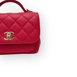 Load image into Gallery viewer, Chanel Business Affinity Small, Strawberry Red Grained Calfskin - Caviar, Gold-tone Hardware
