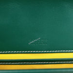 将图片加载到图库查看器，Goyard Belvedere PM Green Goyardine Canvass Palladium Hardware
