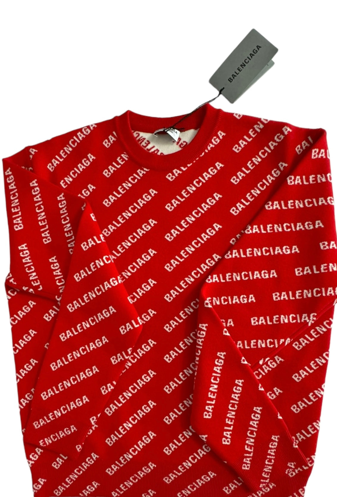 Balenciaga Allover Logo Sweater