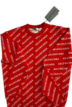 将图片加载到图库查看器，Balenciaga Allover Logo Sweater
