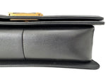 将图片加载到图库查看器，Chanel Leboy Old Medium Black Calfskin Gold-tone Hardware
