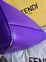 将图片加载到图库查看器，Fendi Peekaboo Mini Nappa Shahtoosh in Purple Rain Silver-tone Hardware
