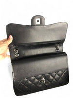 Load image into Gallery viewer, Chanel Timeless Classic Jumbo Black Caviar Silver-tone Hardware
